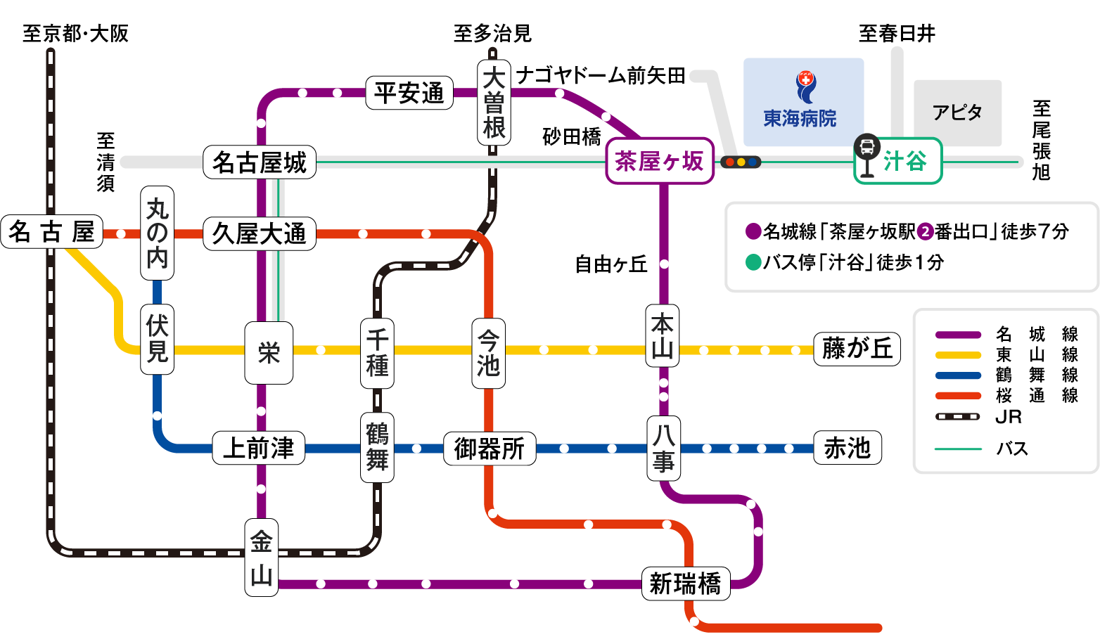 公共交通機関地図